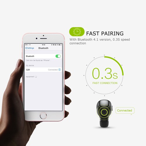 Tai nghe Bluetooth QCY phiên bản mới nhất Chuẩn kết nối bluetooth 4.1