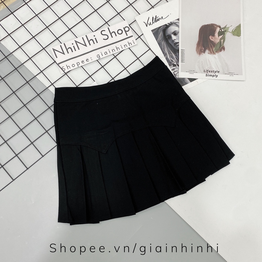 Chân váy xếp ly cạp cao có lót quần, Chân váy xòe dáng ngắn thể thao CV06 - NhiNhi Shop | BigBuy360 - bigbuy360.vn