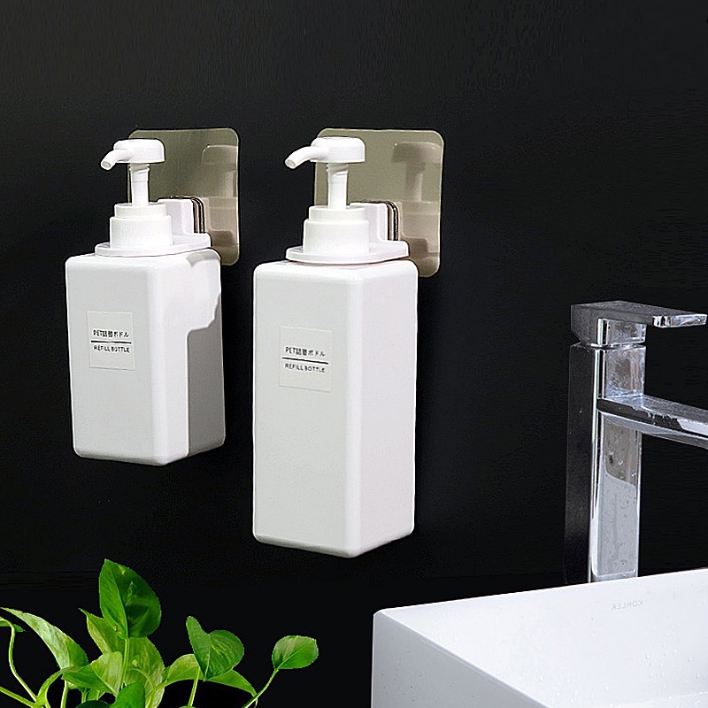Oxygen072 Soap Liquid Hook Self Adhesive Wall Mounted Shower Gel Bottle Rack Shampoo Holder for Bathroom móc treo cổ chai dầu gội
