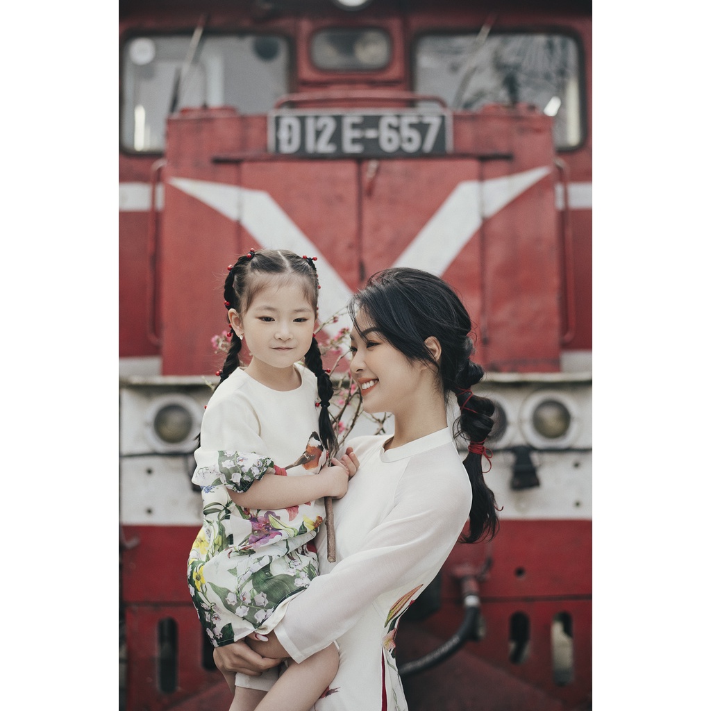 Váy suông kid hoa xuân rực rỡ 1AD4006 ADORE DRESS