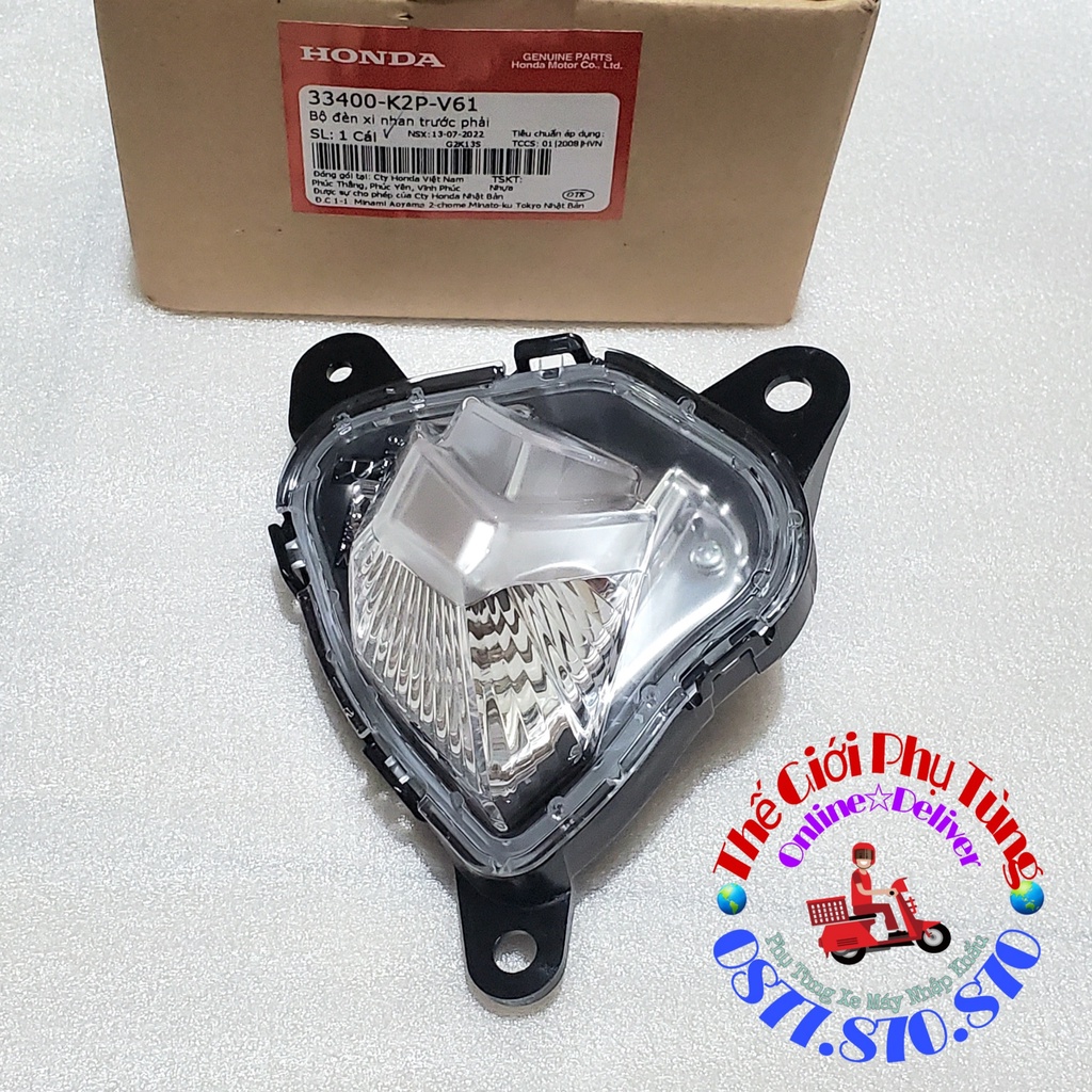 Đèn xi nhan trước Winner X V3 2022+ Zin Honda Việt Nam - 33400-K2P-V61/ 33450-K2P-V61