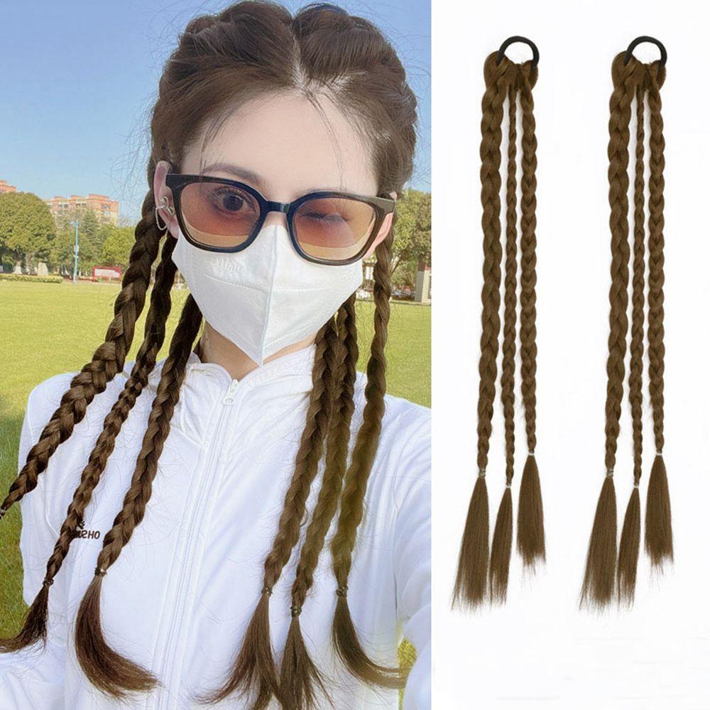 Danilo Băng Đô Dạng Tết Bím Tóc Giả Thắt Bím Dùng Để Tập Boxing