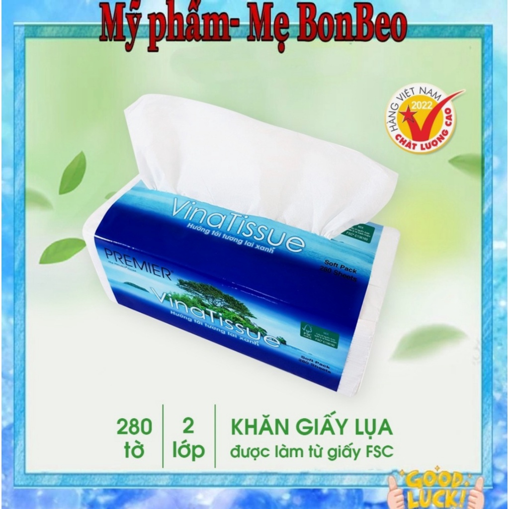 Khăn giấy rút Premier Vinatissue 280 tờ