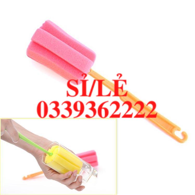 [ COCOLOVE ] set 5 que rửa cốc, chén, bình sữa nhiều màu  HAIANHSHOP