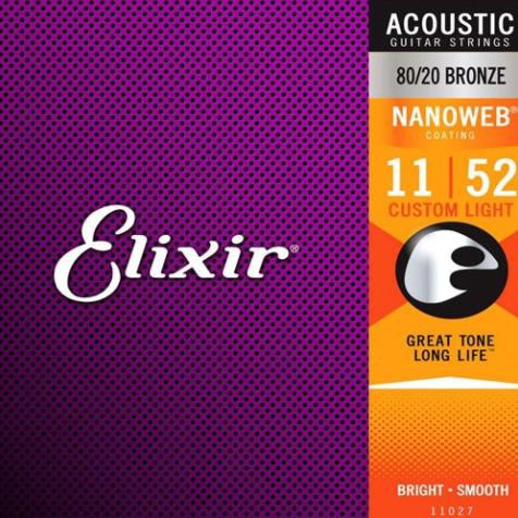 Dây Đàn Guitar Acoustic Elixir Size 11 - Chất lượng - Dòng dây Cao cấp nhất cho Guitar Acoustic