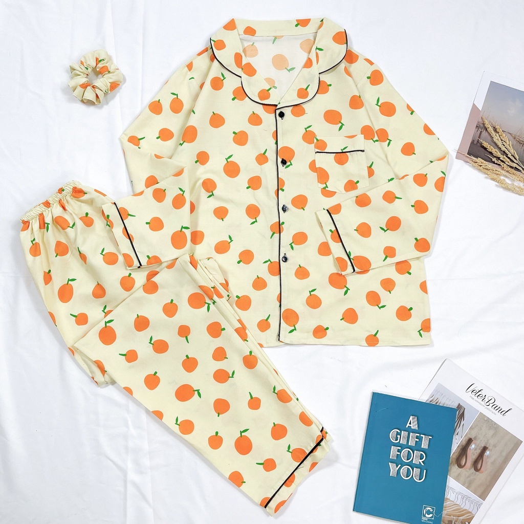 [Sale Xả Hàng- Bộ Ngủ Pijama Tay Dài-Đồ Bộ Mặc Nhà-Vải Thái Lọai 1-Hàng Có Size.