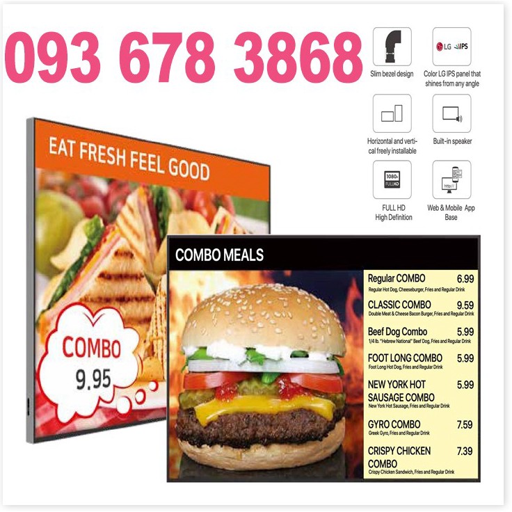 Màn hình quảng cáo treo tường Samsung 65 inch phiên bản Wifi sử dụng ngoài trời CYL-TG650B2-WS | BigBuy360 - bigbuy360.vn