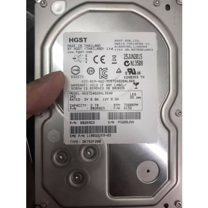 ổ cứng SAS server 2Tb dung lượng cao 7.2k RPM máy chủ