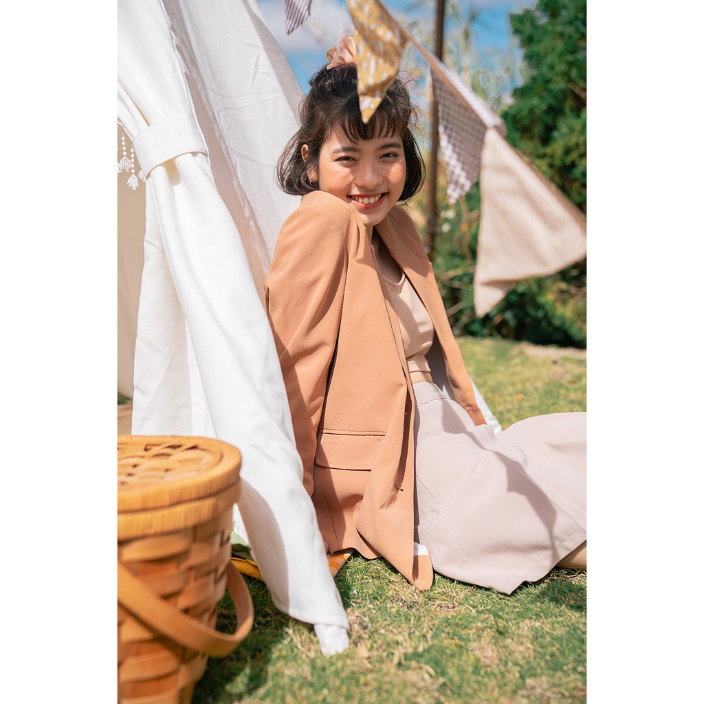 Áo blazer kaki BLAZER APRICOT | BigBuy360 - bigbuy360.vn