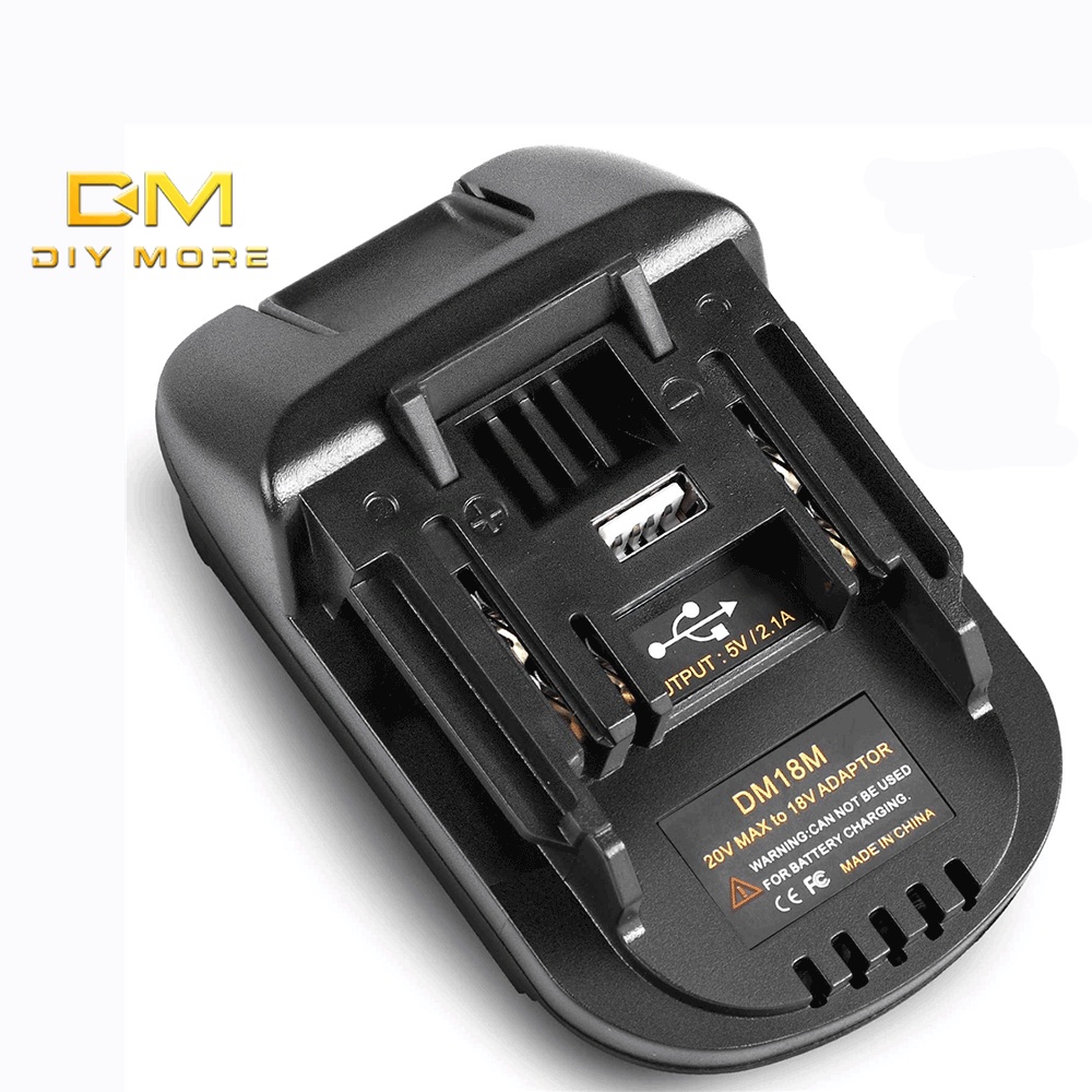 DIYMORE Bộ Chuyển Đổi Pin Li-Ion 20V Sang 18V Dm18M