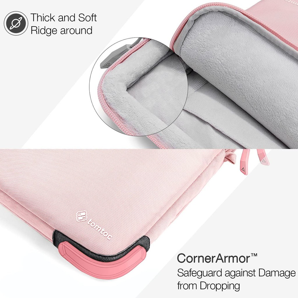 TÚI XÁCH TOMTOC  MESSENGER BAGS MACBOOK 13/14IN PINK – A45-C01C