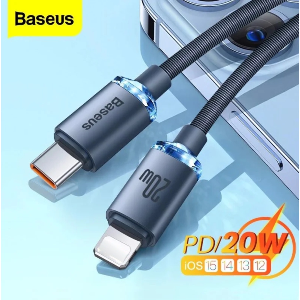 [PD 20W] Dây cáp sạc / đồng bộ dữ liệu Baseus PD 20W cổng USB C to cho điện thoại và  máy tính bảng - Bảo hành 12 tháng