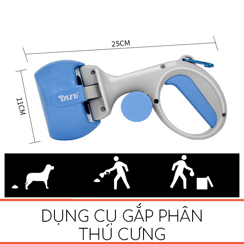 Kẹp gắp phân chó mèo- cây gắp phân chó cao cấp