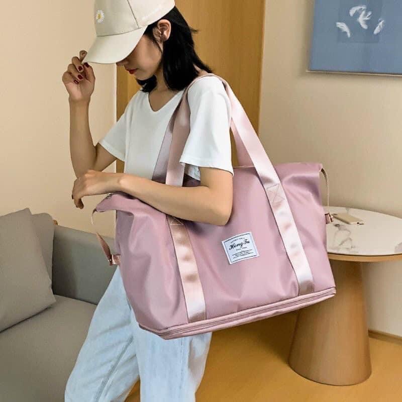 Túi xách du lịch vải dù chống thấm size đại quai đeo chắc chắn