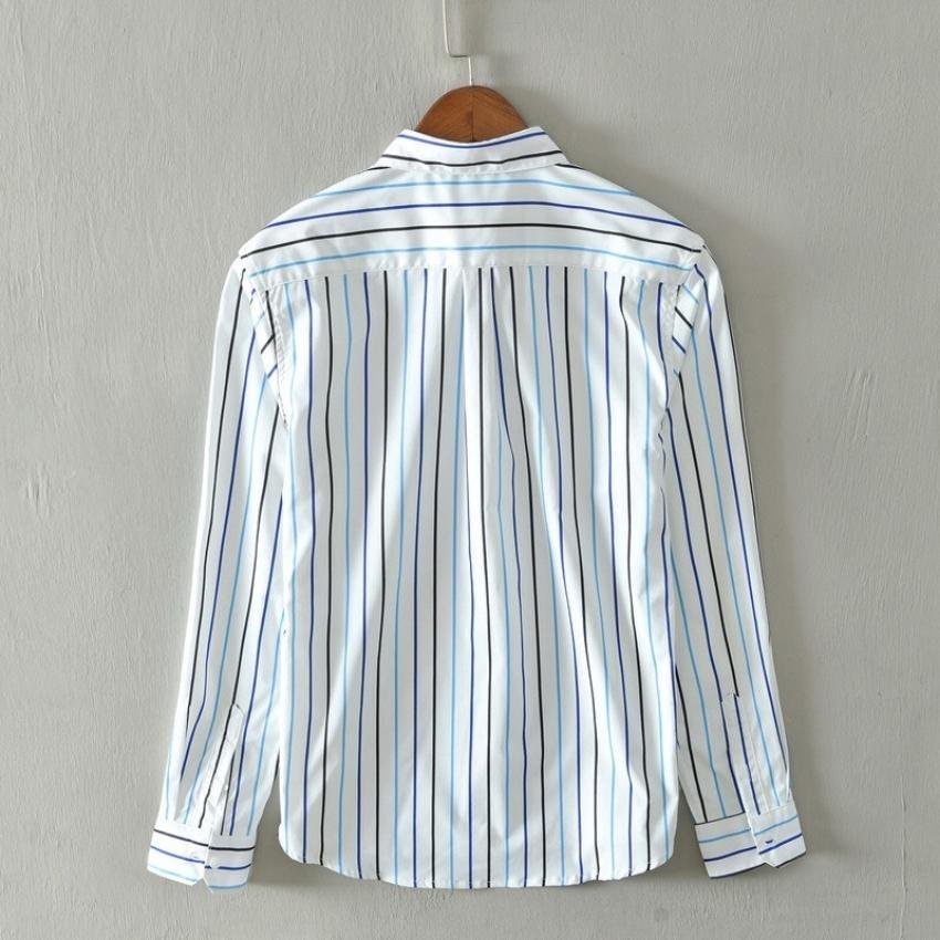Áo sơ mi nam dài tay kẻ sọc 3D thời trang Erina cao cấp chất vải mát mịn thoáng mát