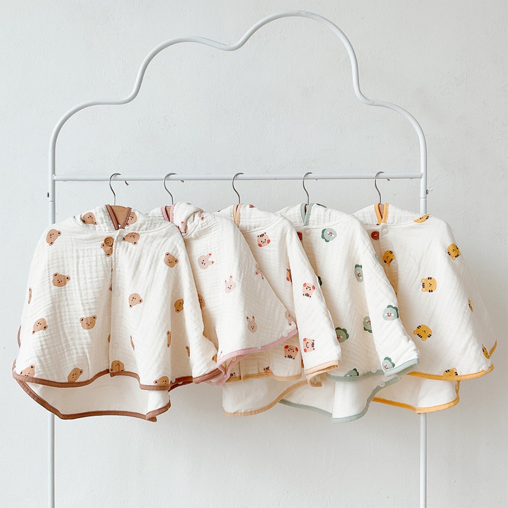 Áo choàng xô thêu DOTTODOT - Made in korea
