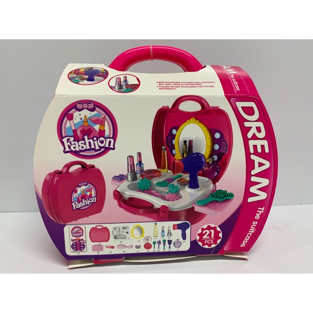 8228 Hộp đồ chơi vali trang điểm kèm nhiều phụ kiện DREAM The suitcase