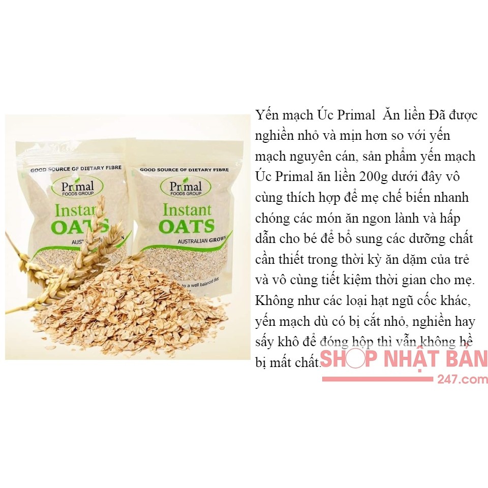 [Date 2022] Yến mạch Úc Primal ăn liền 200g