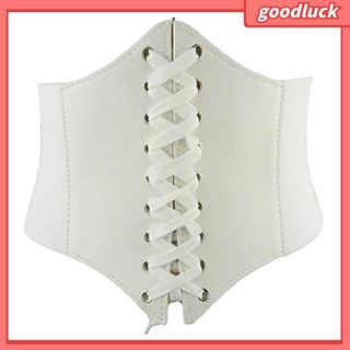 Đai Nịt Bụng Da Giả Phối Dây Đan Chéo