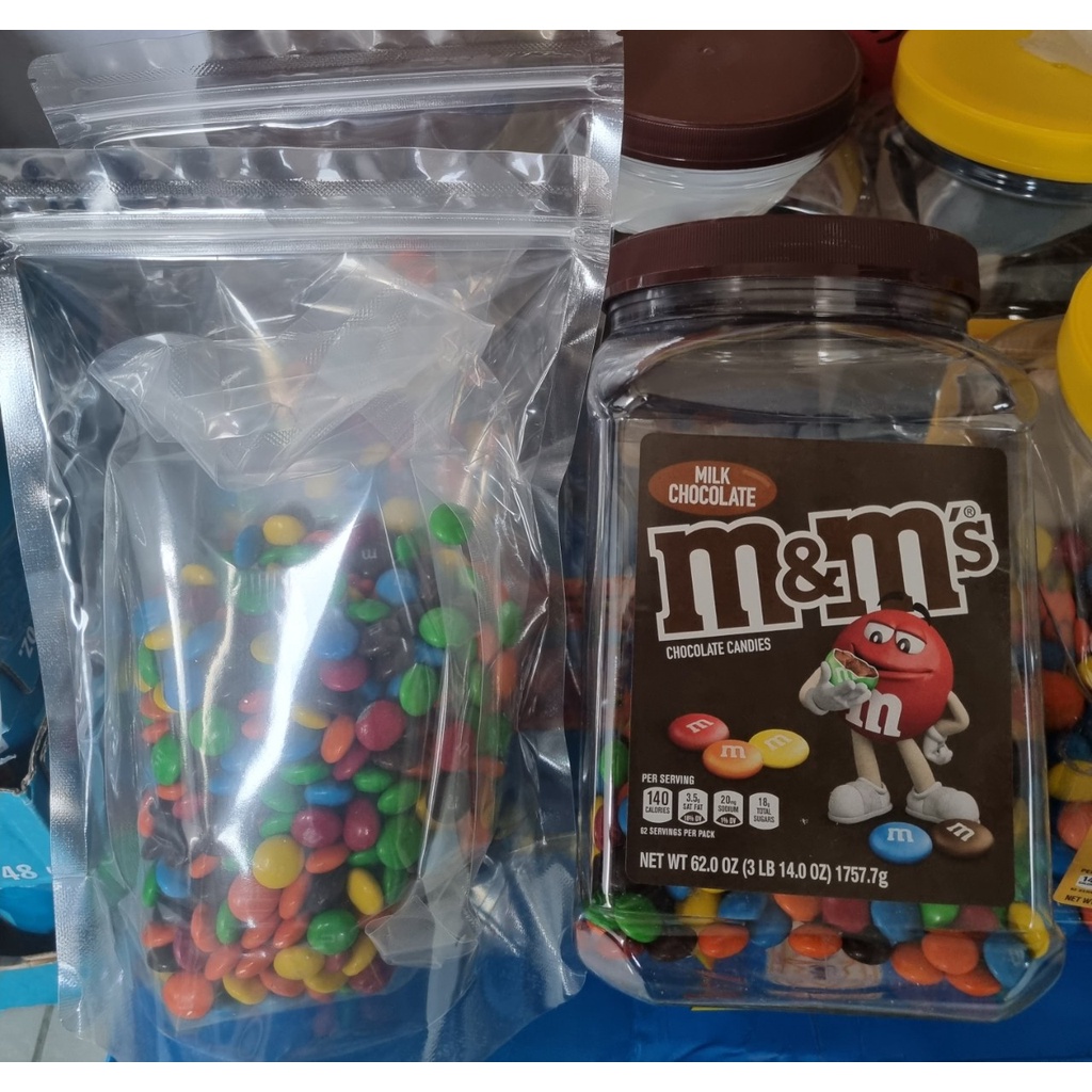 TÁCH LẺ 500 KẸO SÔ CÔ LA SỮA  MILK CHOCOLATE M&M 1,757KG - USA