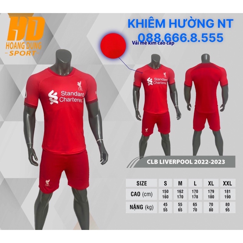 Áo Bóng Đá CLB Liverpool Đỏ Sân Nhà,Sân Khách Mẫu Mới Nhất 2021-2022