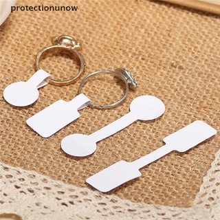 protectionunow 100PCS/bag Blank Adhesive Sticker Ring Necklace Jewelry Display Price Label Tags PTW