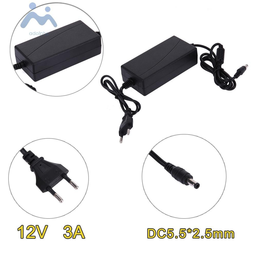 Dây Cáp Sạc Đa Năng 12v 3a Ac Sang Dc 5.5x2.1-2.5mm