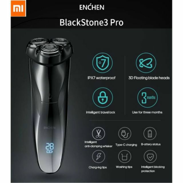 [HÀNG CÓ SẴN] Dao cạo râu điện Xiaomi Enchen BlackStone 3