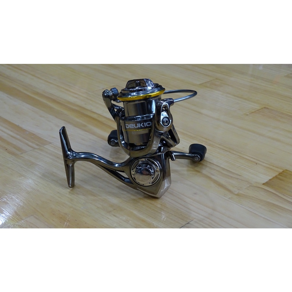 Máy câu cá Deukio ES3000S độ tay quay