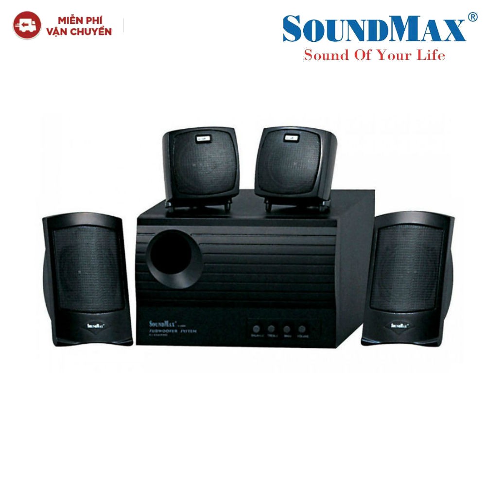 [Mã ELTECHZONE giảm 5% đơn 500K] Loa máy tính Soundmax 4.1 A4000 new 100%