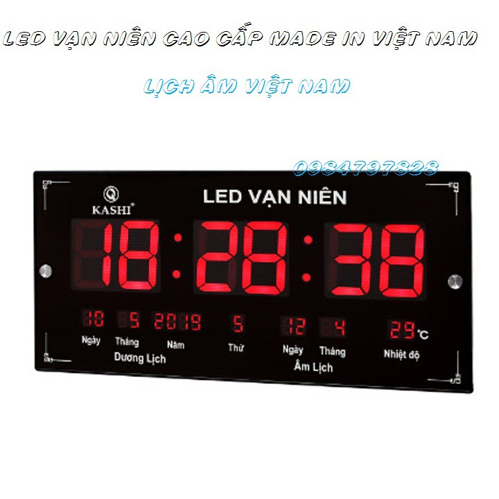 Đồng hồ LED vạn niên cao cấp chính hãng Kashi Việt Nam