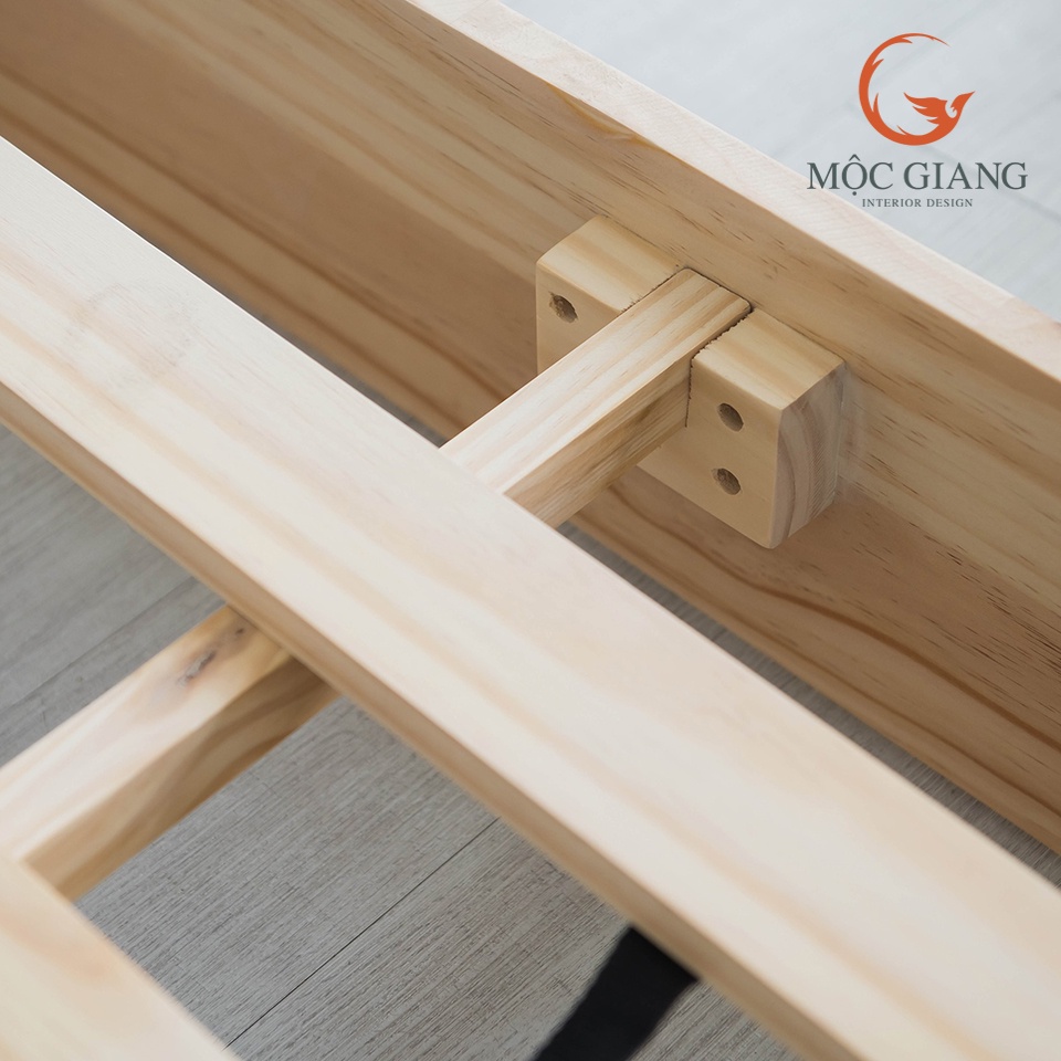 Giường Ngủ SKYLIE BED Hiện Đại - Chất Liệu Gỗ Thông Tự Nhiên - Nội Thất Mộc Giang