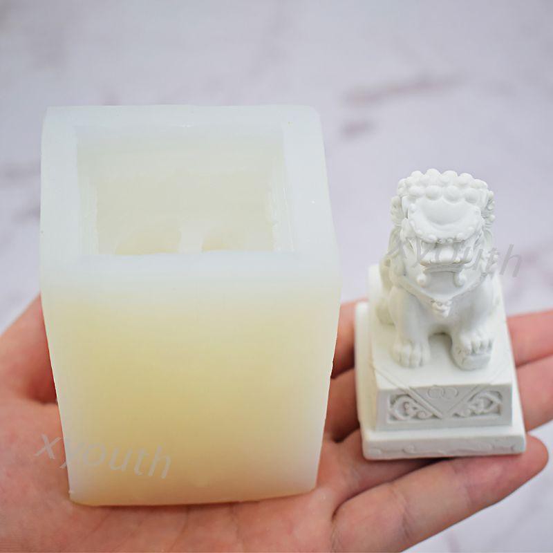 LION Khuôn Silicone Làm Bánh Tạo Hình Sư Tử Độc Đáo
