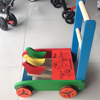 Xe chim gỗ tập đi em bé vàng