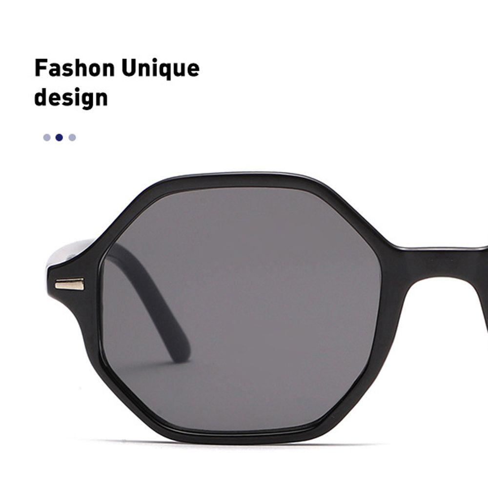 JARRED Kính Mát Tròng Đa Giác Chống Tia UV400 Màu Sắc Đa Giác Phong Cách Hàn Quốc