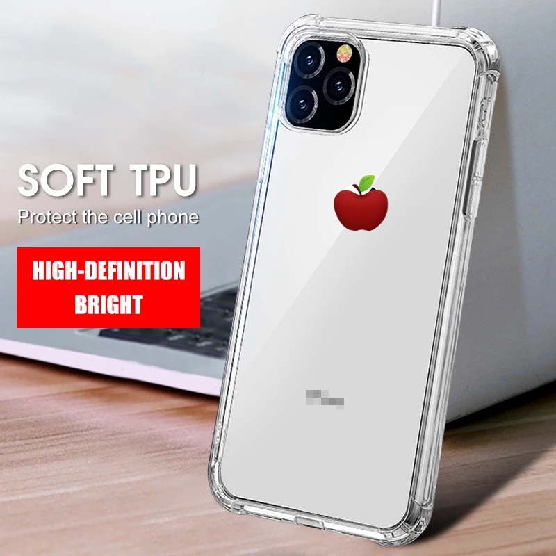 Shockproof Armor Clear Case For iPhone 12 Pro Max 11 pro Max / Transparent Phone Cases Airbag Cover