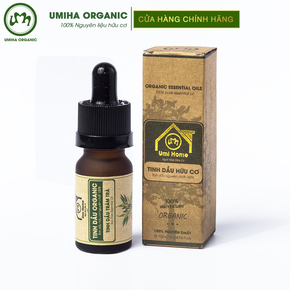 Tinh dầu Tràm Trà Tea Tree Oil hữu cơ UMIHOME nguyên chất - Ngừa mụn và ngăn ngừa thâm sẹo hiệu quả, phục hồi da hư tổn