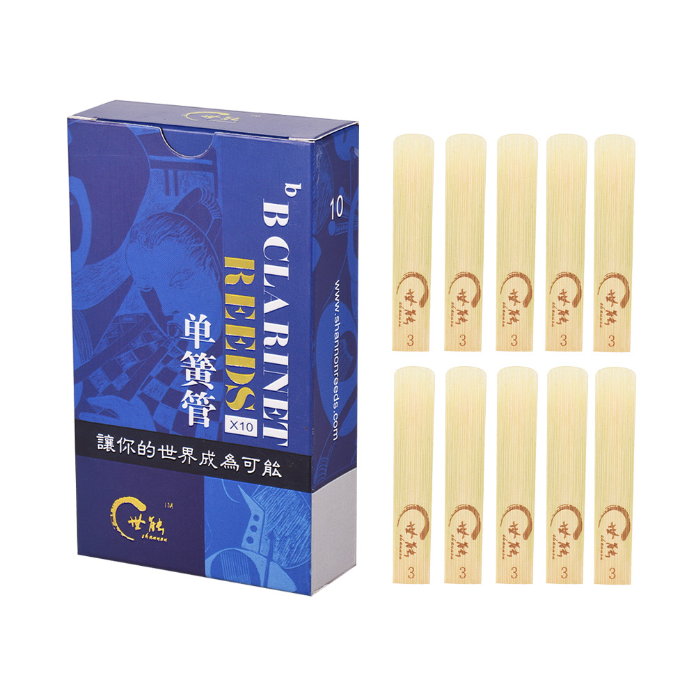 Classic Bb Clarinet Reeds Strength 3.0 for Beginners, 10pcs/ Box
