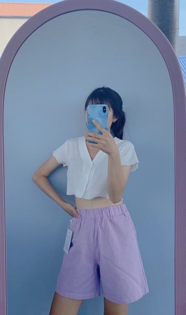 Quần đùi ngố kaki tím đủ màu hot trend ❤️❤️