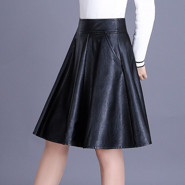 Chân váy da nữ cao cấp kiểu dáng sang chảnh QCNP2251