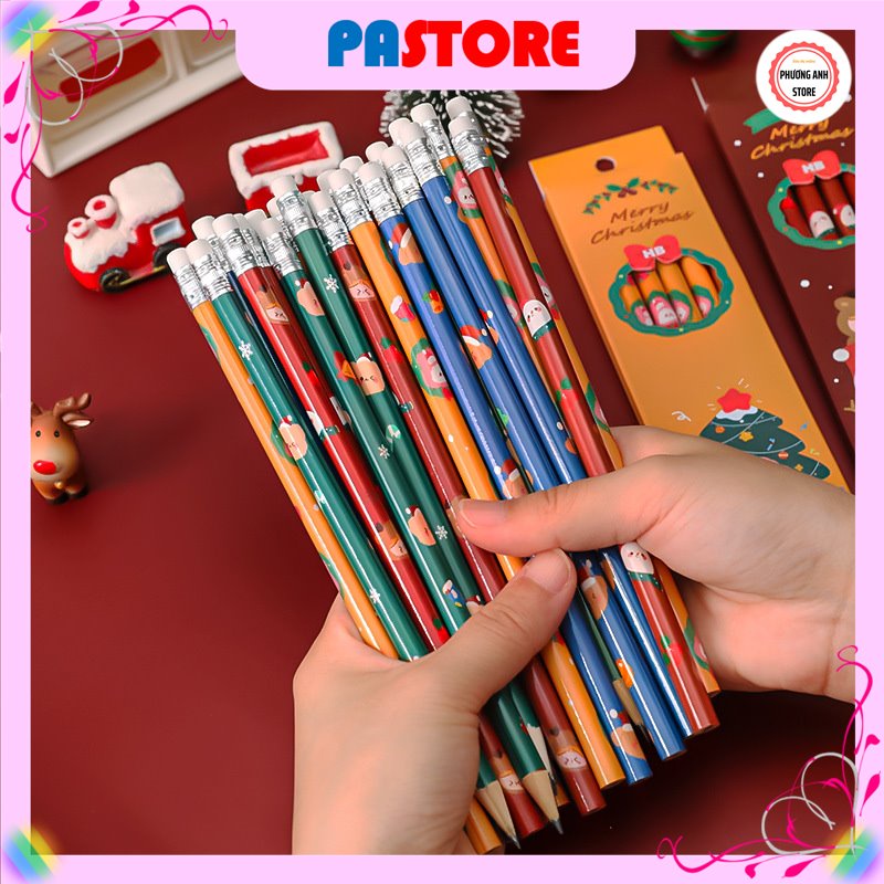 Bút chì, quà tặng Noel, Giáng sinh cho bé.