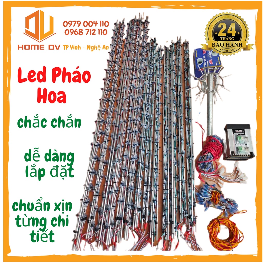 Led Ph.áo Hoa Trọn Bộ 24 tia, 30 tia, 20 tia led 1903