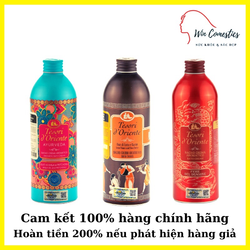 Sữa Tắm Nước Hoa Dưỡng Trắng Da Tesori D'oriente Italia Size 250 - 500ml