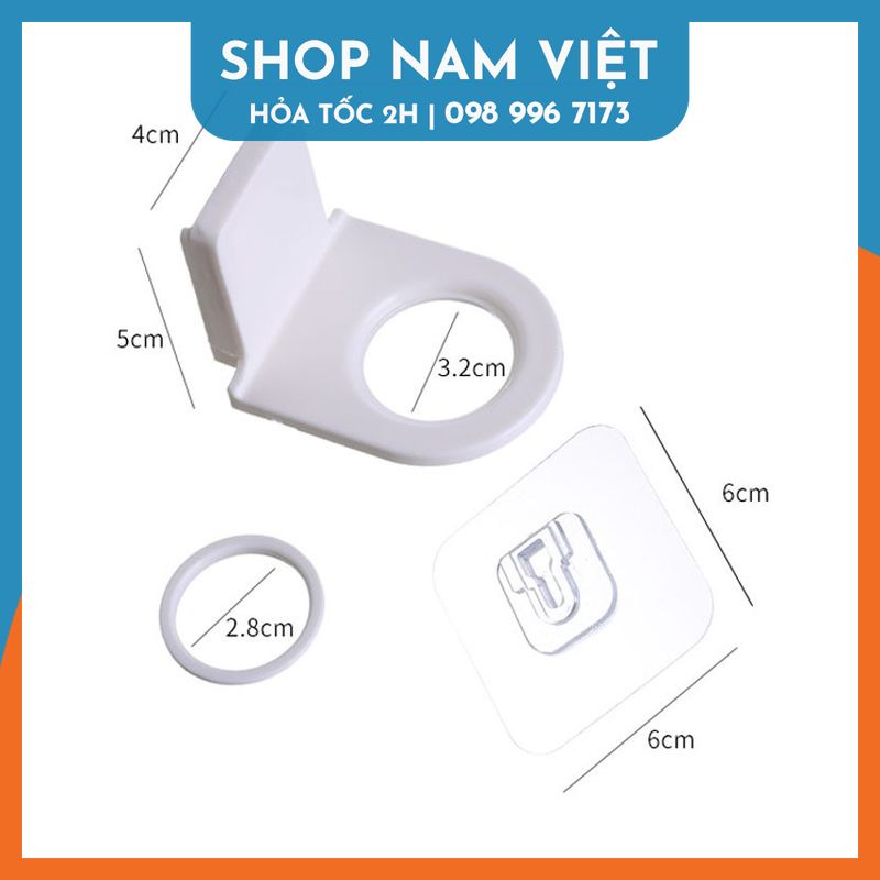 Móc Dán Treo Chai Sữa Tắm, Dầu Gội (Loại Nắp Rời) - Miếng Dán Tường Nhà Tắm