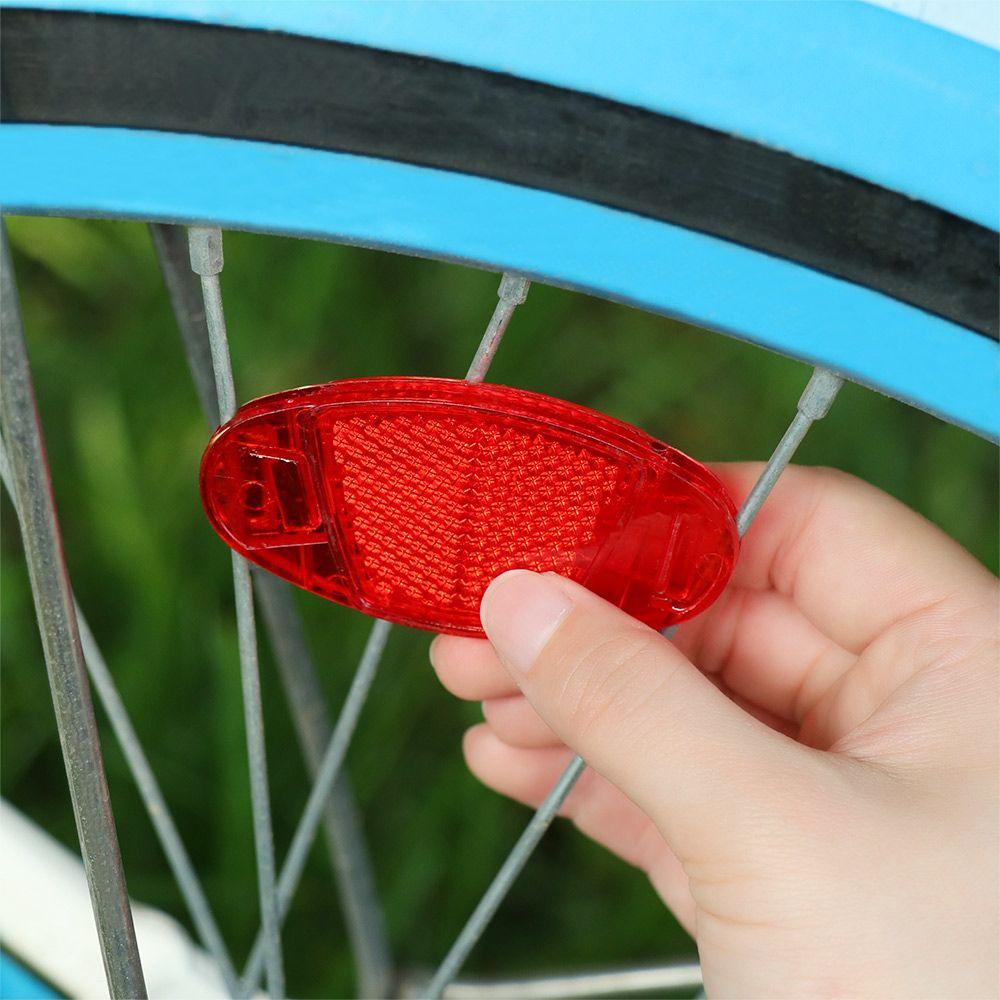 HS Bộ 4 Đèn Phản Quang Hình Oval Gắn Căm Xe Đạp