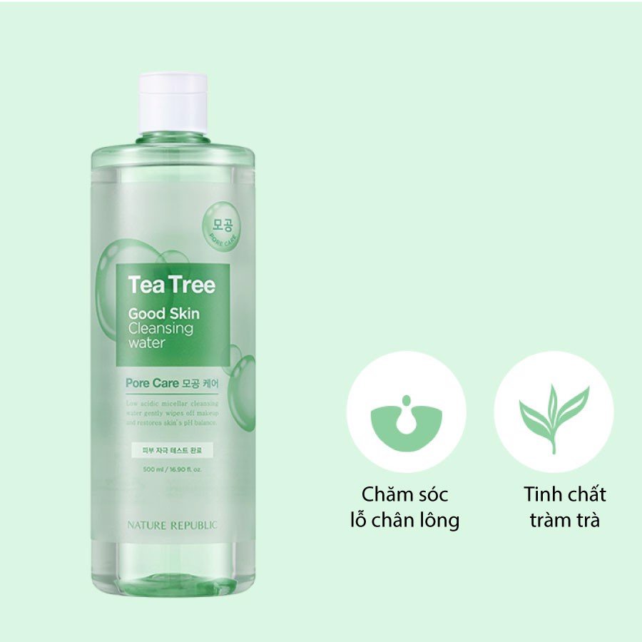 [Mã COSCOCOT4 -8% đơn 250K] Nước tẩy trang Good Skin TEA TREE/ AHA/ MINERAL Ampoule Cleansing Water 500ml | BigBuy360 - bigbuy360.vn