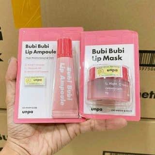 Mặt nạ ngủ và son dưỡng môi dưỡng ẩm, làm mềm môi unpa bubi bubi lip mask 9g