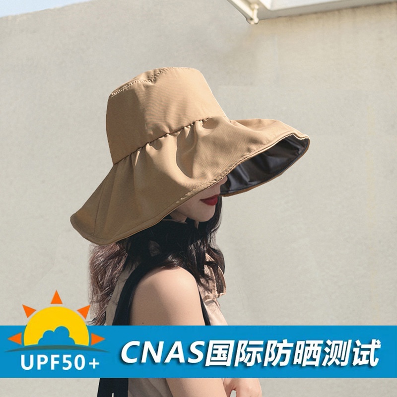 Nón Tai Bèo Che Nắng Vành Rộng Che Mặt Bằng Vinyl Thời Trang Mùa Hè Cho Nữ