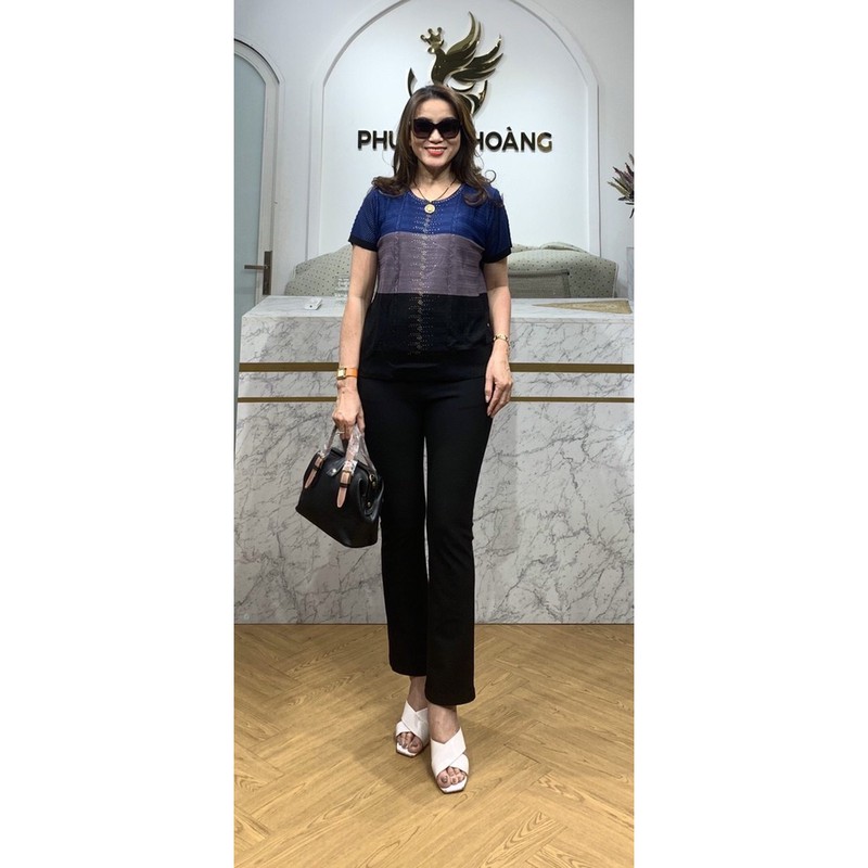 Áo thun len trung niên cao cấp