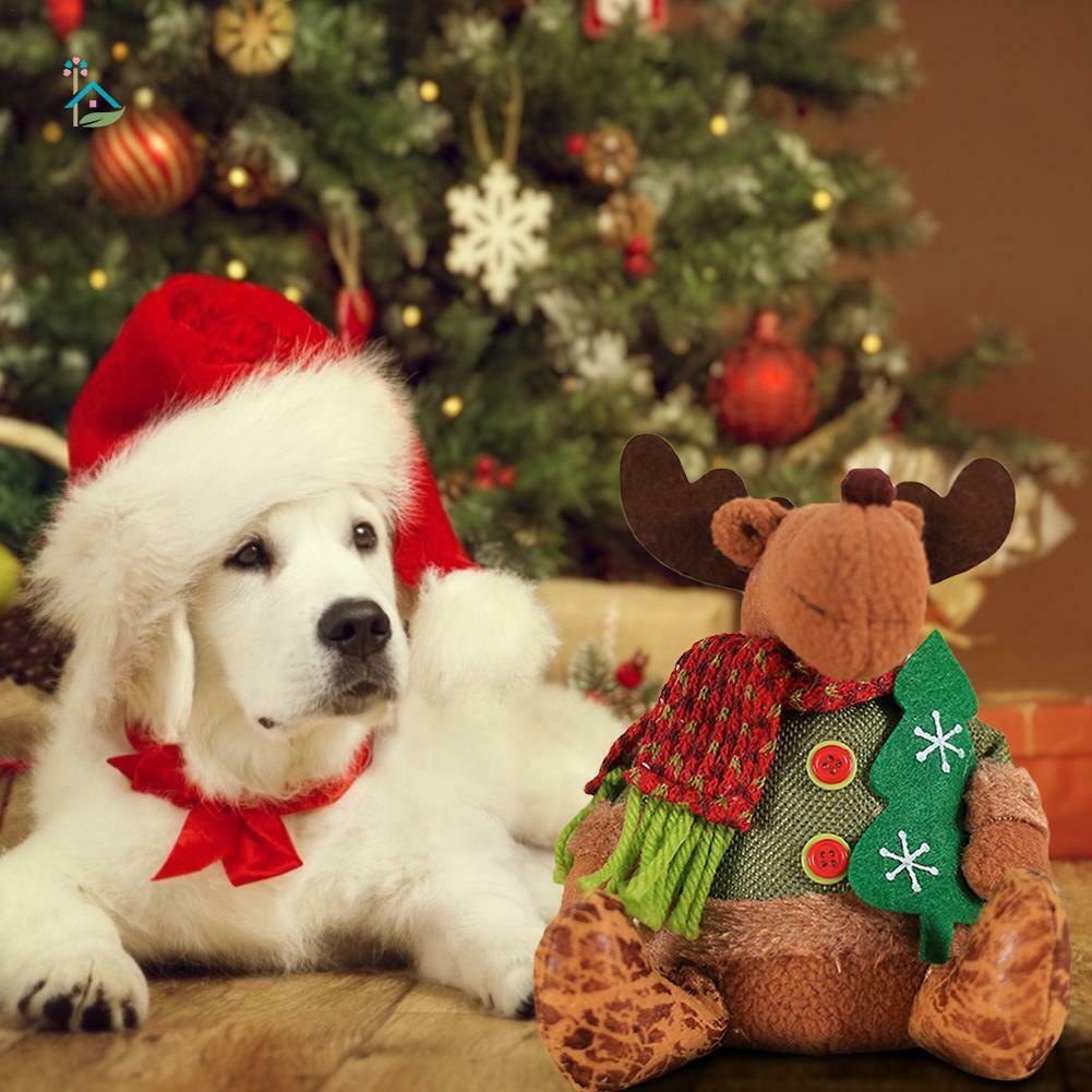 VN Búp Bê Nhồi Bông Hình Ông Già Noel / Tuần Lộc Đa Năng Trang Trí Giáng Sinh